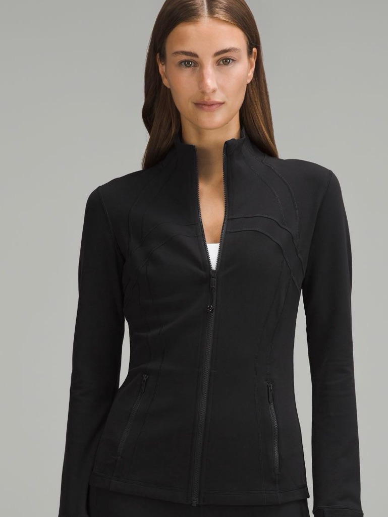 Lululemon Athletica Black Fitted Zip Jacket